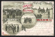 Lithographie Köln-Wahn, Dienstgebäude, Soldaten Mit Kanone  - Köln