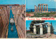Navigation Sailing Vessels & Boats Themed Postcard Corinth Chanel Ocean Liner And Tugboat - Voiliers