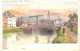 CPA Carte Postale Belgique Mons Canal De Conde  Illustration Début 1900 VM80240 - Mons