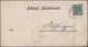 103 Dienstmarke 5 Pf. EF Königl. Standesamt ELLWANGEN  3.12.1891 Nach RÖHLINGEN - Covers & Documents