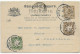 Ganzsache Mit Antwortkarte München Nach Chantelle/France 1898 - Cartas & Documentos