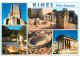 NIMES La Tour Magne La Porte D Auguste Les Jardins De La Fontaine 13(scan Recto-verso) MD2525 - Nîmes