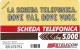 Italy: Telecom Italia - La Scheda Telefonica, Dove Vai - Public Advertising