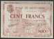 BILLET NECESSITE - VILLE De SAINT-OMER - 100 Francs Série A  émission  N° 2635 - Juin 1940   (superbe, Neuf) - Bons & Nécessité