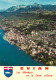 EVIAN LES BAINS Vue Aerienne Au Fond Les Memises Et La Dent D Oche 16(scan Recto-verso) MD2568 - Evian-les-Bains