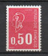 - FRANCE N° 1664b Neuf ** MNH - 50 C. Carmin-rose Marianne De Béquet 1971 Avec N° ROUGE AU VERSO - Cote 25,00 € - - 1971-1976 Marianne De Béquet