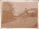 Photo Originale Collée Sur Carton - Homme Sur Son  Vélo  - Cycling