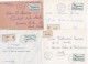 36946# LOT 7 LETTRES FRANCHISE PARTIELLE RECOMMANDE Obl CATTENOM MOSELLE 1967 1968 Pour METZ 57 - Covers & Documents