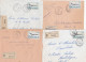 36947# LOT 12 LETTRES FRANCHISE PARTIELLE RECOMMANDE Obl CHÂTEAU SALINS MOSELLE 1967 1968 Pour METZ 57 - Lettres & Documents