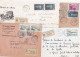 36947# LOT 12 LETTRES FRANCHISE PARTIELLE RECOMMANDE Obl CHÂTEAU SALINS MOSELLE 1967 1968 Pour METZ 57 - Cartas & Documentos