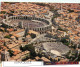 ARLES Vue Aerienne Du Theatre Antique Et Des Arenes Romaines 5(scan Recto-verso) ME2600 - Arles