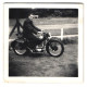 Fotografie Junger Mann Auf Douglas Motorrad Mit Kennzeichen LLE420  - Automobile