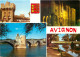 AVIGNON Le Palais Des Papes Le Pont St Benezet Le Rocher Des Doms Les Remparts 6(scan Recto-verso) ME2636 - Avignon
