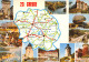 La CREUSE  Carte Map Du Département  Mourioux Gueret Ponsat  11 (scan Recto Verso)ME2650UND - Guéret