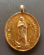 Médaillon Pendentif Médaille Religieuse Bronze Milieu XIXe "Vierge Marie / 3 Décembre 1854" Religious Medal - Religión & Esoterismo