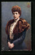 Pc Queen Alexandra Elegant Gekleidet Im Portrait  - Königshäuser