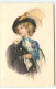 N°20611 - MM Vienne N°479 - Jeune Femme Mettant Son Manteau, Et Portant Un Chapeau Avec Un Oiseau Dessus - Vienne