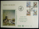 4 TIMBRES ENVELOPPE PHILATÉLIQUE 1993 PREMIER JOUR NUMÉROTÉE PARC ORNITHOLOGIQUE VILLARS-LES-DOMBES 01 ESPÈCES PROTÉGÉES - Afgestempeld