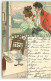 N°21668 - Art Nouveau - Couple Admirant Le Paysage à Un Balcon - 1900-1949