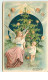 N°13885 - Carte Gaufrée - Bonne Année - Ange Gardien Donnant Une Pomme à Un Bébé - Anno Nuovo