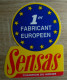 PECHE : AUTOCOLLANT SENSAS - 1er FABRICANT EUROPEEN - Stickers