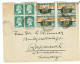 Tarifs Postaux Etranger Du 16-07-1925 (04) Pasteur N° 171 15 C. X 4 + Arts Déco 10 C. X 4  Lettre 20 G. 12-09-1925 - 1922-26 Pasteur