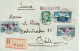 Tarifs Postaux Etranger Du 16-07-1925 (20) Pasteur N° 171 15 C.+ Arts Déco 75 C. + 25 C. Lettre Recommandée 20 G. Tarif - 1922-26 Pasteur