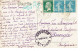 Tarifs Postaux Etranger Du 16-07-1925 (27) Pasteur N° 170 10 C. + Semeuse 25 C. X 2  Carte Posatale Etranger Destination - 1922-26 Pasteur