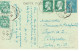 Tarifs Postaux Etranger Du 16-07-1925 (30) Pasteur N° 171 15 C. X 2  + Semeuse 25 C. + Blanc 5 C. X 2 Carte Postale Etra - 1922-26 Pasteur