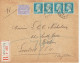Tarifs Postaux Etranger Du 01-10-1925 (15) Pasteur N° 176  50 C. X 4 + Semeuse 60 C. Violet  Lettre Recommandée 40 G.14- - 1922-26 Pasteur