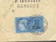 Timbre Fiscal De 2,50 NF SUR PIECE D'identité& Expirée  Confectionnée Le 20 Mai 1966  -    LP 32901 - Covers & Documents