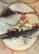 CPM* Aviron 1900 - Jeune Femme Sportive En Action Dans Son Embarcation-Imagerie Belle époque * - Rowing
