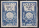 FR7139B - FRANCE – 1946 – UNESCO - Y&T # 771(x2) MNH - Unused Stamps
