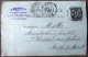Carte Postale Entier 10c Type Sage - Repiquage "Eugène Laborie Auch (Gers)" 1896 - Standard Postcards & Stamped On Demand (before 1995)