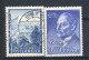 AUTRICHE - 1958  Yv. N° 876,879   (o)  Ski, Historien Redlich Cote  1  Euro  BE - Gebraucht