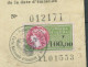 Timbre Fiscal De 100 FRANCS SUR PIECE D'identité& Expirée  Confectionnée Le 23 JUIN 1982  -    LP 32902 - Brieven En Documenten