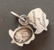 Pendentif Médaille Religieuse Début XXe En Forme De Rose "Souvenir De Lisieux / Sainte Thérèse De L'Enfant Jésus" - Religión & Esoterismo