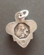 Pendentif Médaille Religieuse Début XXe En Forme De Rose "Sainte Thérèse De L'Enfant Jésus" - Religion & Esotericism