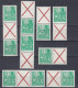 DDR - East Germany 1957 ⁕ Five-year Plan / Fünfjahrplan Mi.577 A Perf. 13:12½ ⁕ 10v MNH With Pendant X Variants - Unused Stamps