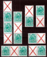 DDR - East Germany 1959 ⁕ Five-year Plan / Fünfjahrplan Mi.704 A Perf. 13:12½ ⁕ 10v MNH With Pendant X Variants - Unused Stamps