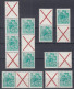 DDR - East Germany 1959 ⁕ Five-year Plan / Fünfjahrplan Mi.704 A Perf. 13:12½ ⁕ 10v MNH With Pendant X Variants - Neufs