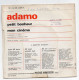 Vinyle  45T -   Adamo - Petit Bonheur , Mon Cinéma - Andere - Franstalig