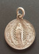 Pendentif Médaille Religieuse Fin XIXe Argenté "Saint Louis De Gonzague / Sainte Marie" Religious Medal - Religion & Esotericism