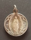 Pendentif Médaille Religieuse Fin XIXe Argenté "Sacré Coeur De Jésus-Christ / Sainte Marie" Religious Medal - Godsdienst & Esoterisme