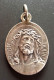 Pendentif Médaille Religieuse Début XXe Argenté "Jésus-Christ (Ecce Homo) / Sainte Marie" Religious Medal - Religion &  Esoterik