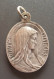 Pendentif Médaille Religieuse Début XXe Argenté "Jésus-Christ (Ecce Homo) / Sainte Marie" Religious Medal - Religion & Esotérisme