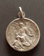 Pendentif Médaille Religieuse Début XXe Argenté "Saint Joseph / Saint Ange Gardien" Religious Medal - Religion & Esotérisme
