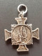 Pendentif Médaille Croix Religieuse Début XXe Argenté "Bernadette Soubirous / Notre-Dame De Lourdes" Religious Medal - Godsdienst & Esoterisme