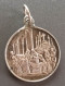 Pendentif Médaille Religieuse Fin XIXe Argent 800 "Souvenir De 1ère Communion - 1889" Religious Medal - Religión & Esoterismo