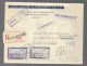 Algérie. 2 Lettres Recommandées, Société Algérienne Des établissements Sigg & Cie. Poste Aérienne Alger Vers Marseille - Covers & Documents